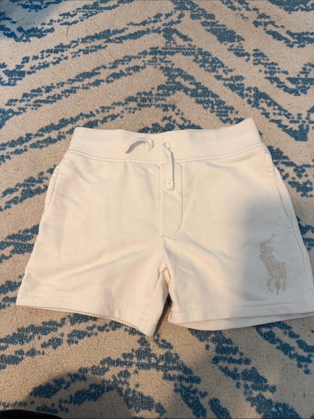 Polo by Ralph Lauren White Boy’s size 4 Cotton Drawstring Athletic Shorts